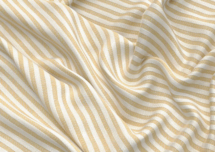 Emily Bond Oscar Stripe, Gold - Roman Blind - Image 4